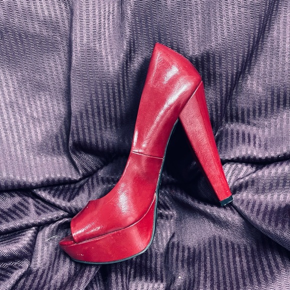 ➡️ !BOGO! ⬅️ CITY STREETS Open Toe Platform & Chunky Heel/ Used - Picture 7 of 9